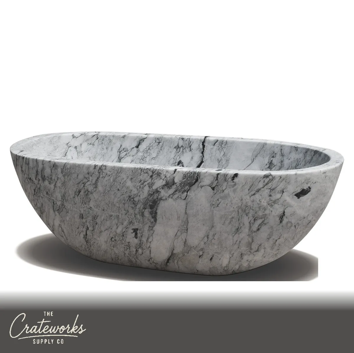 Stone tub-Carrara white marble