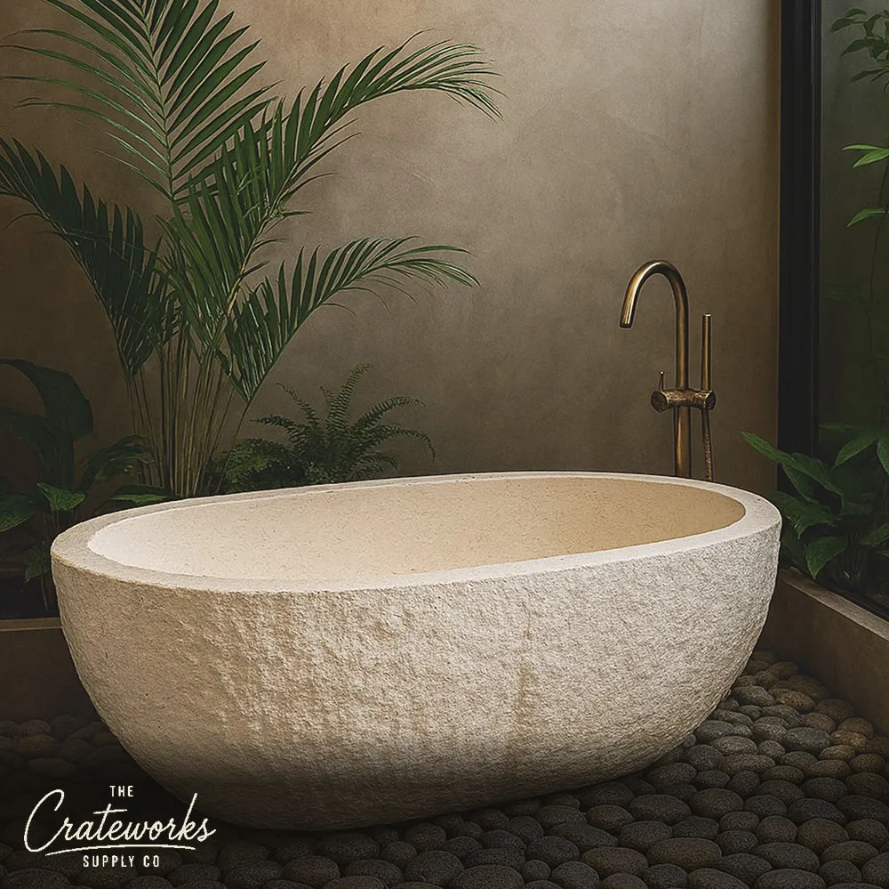 Marble bathtub Beige Marble