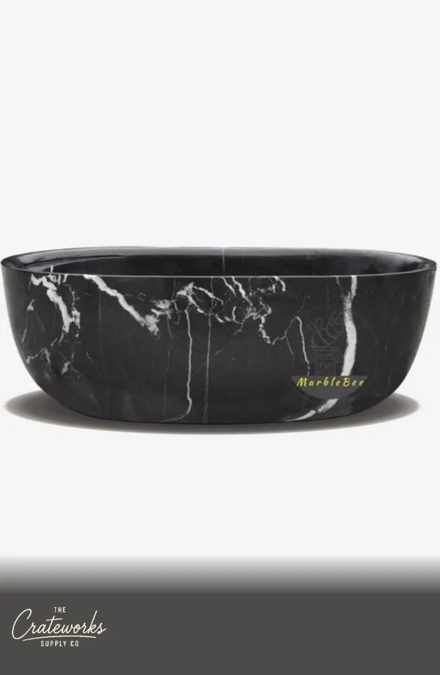 Stone bathtub — Large Black marble bathtub