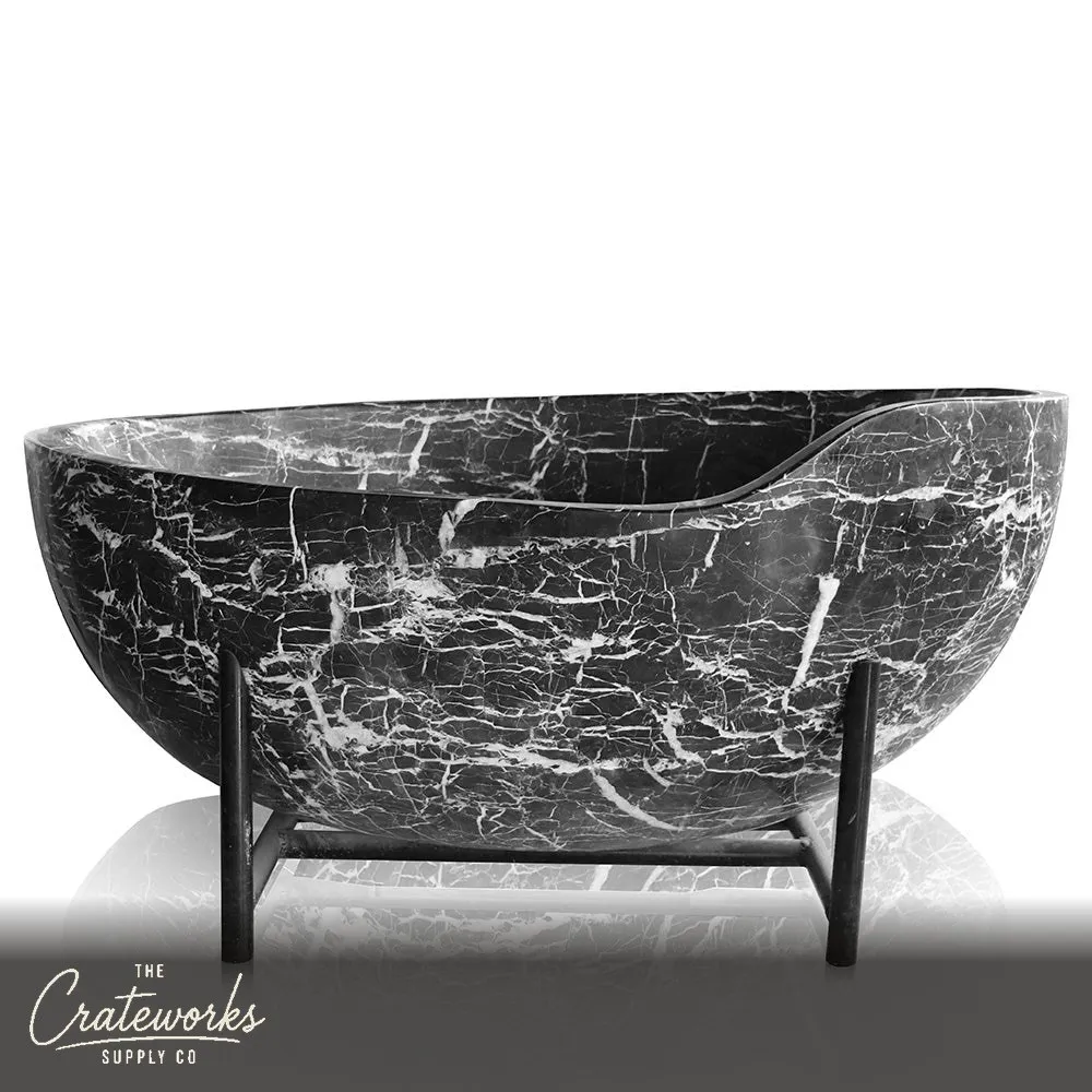 marble bath tubs for sale with metal frame white veins perfect for luxury hotel