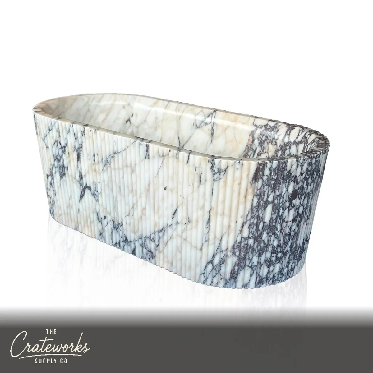 High End Bathtubs — Calacatta Viola 70.87" Long