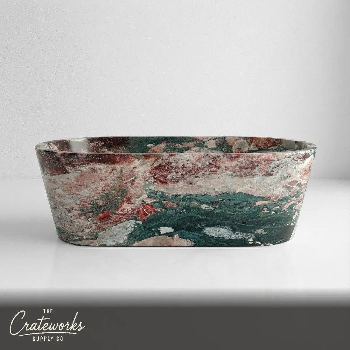 Four Seasons Marble Freestanding Bathtub - Tapered