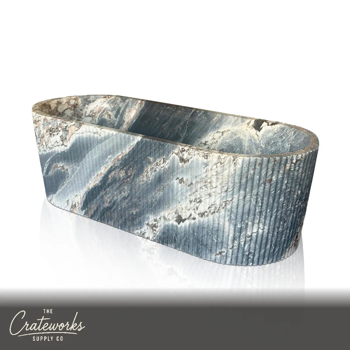 Designer Bathtub — Italian Marble 70.87" Long