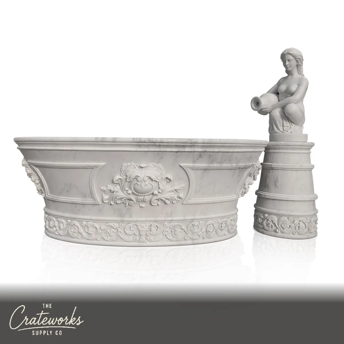 Custom Marble bathtub White Marble