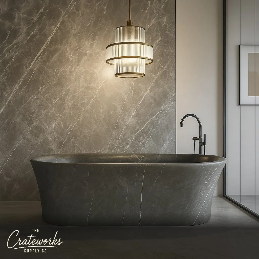 Luxury Pietra Grey marble bathtub