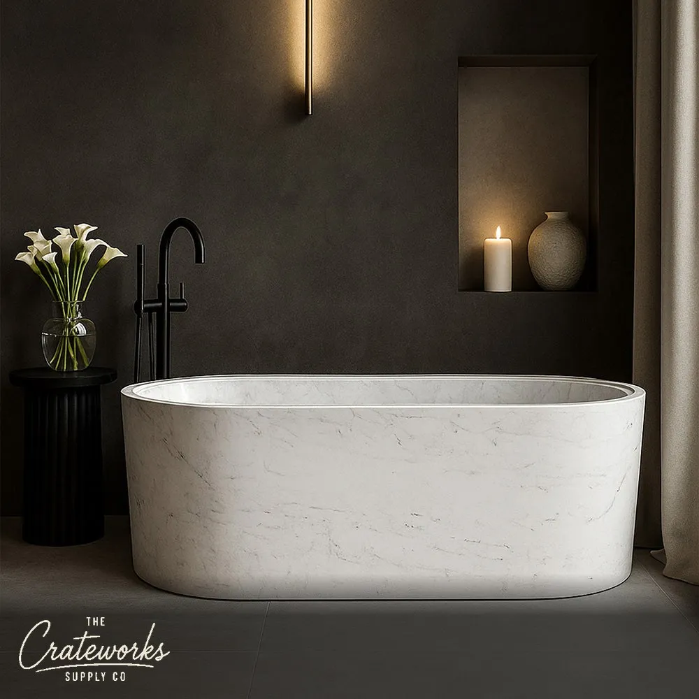 Modern White Marble bathtub
