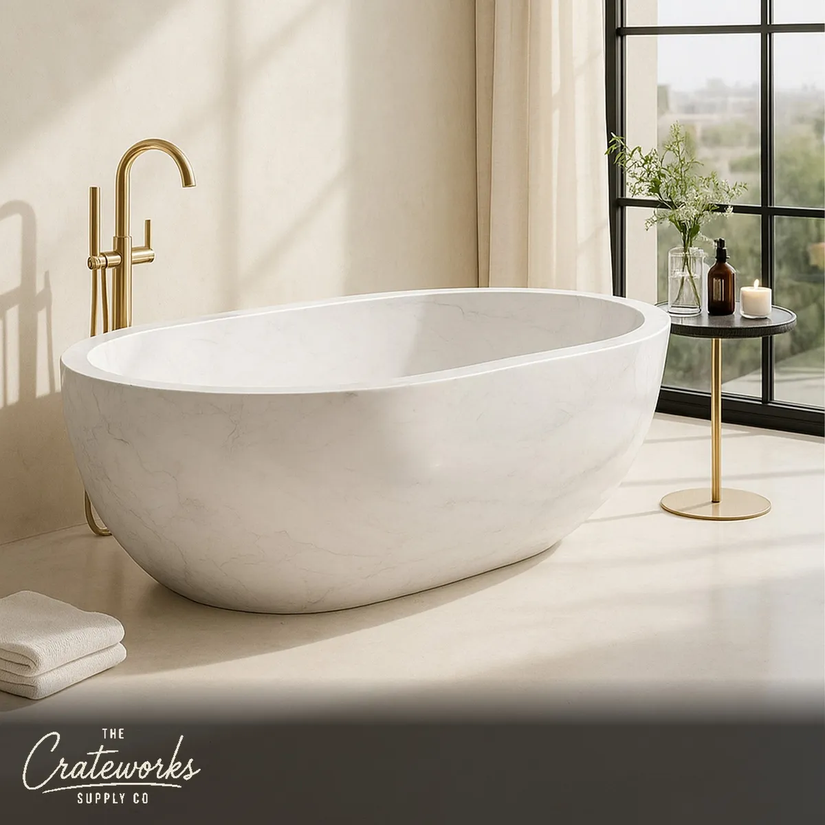 White Marble bath
