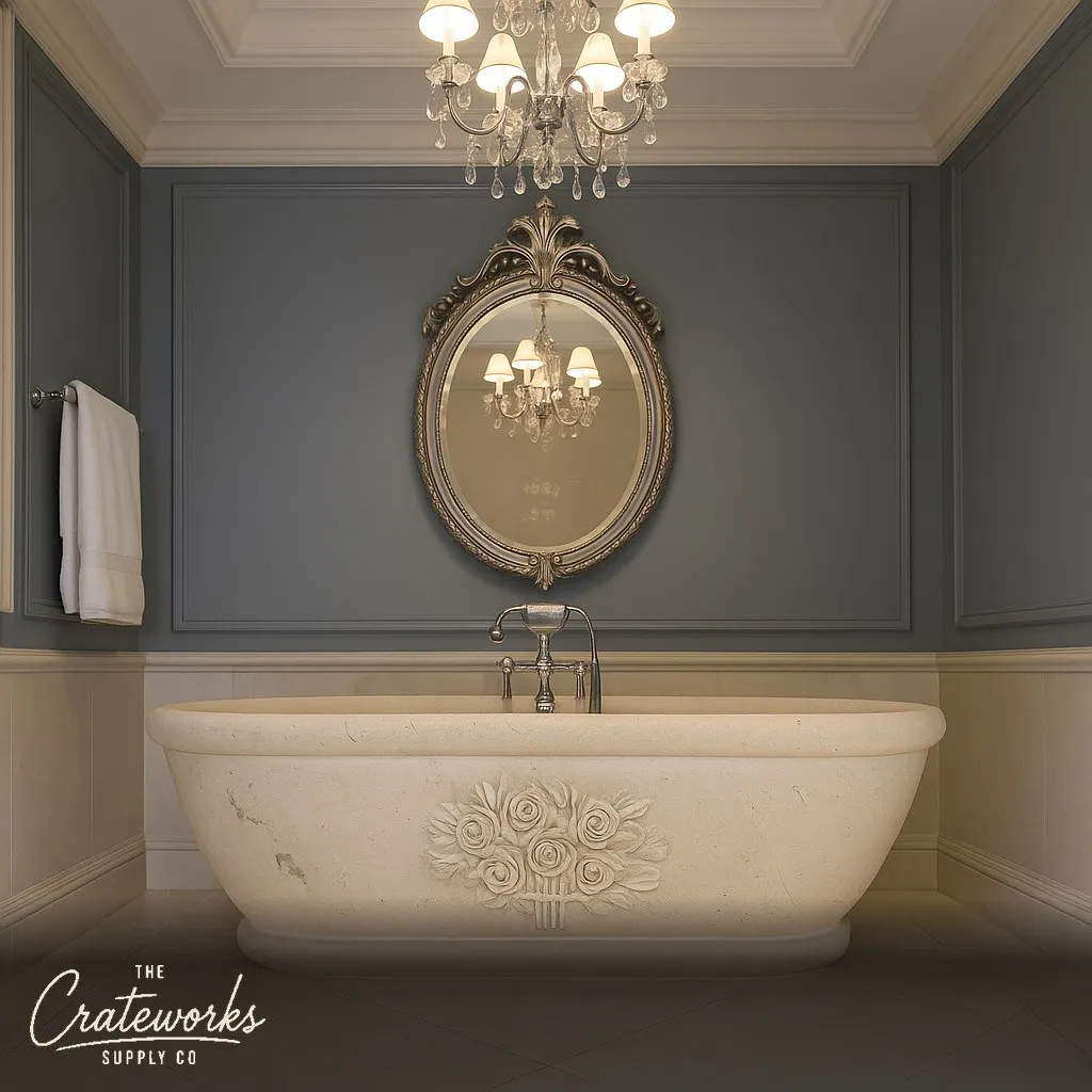 Beige Limestone Bathtub (Moonlight Beige)