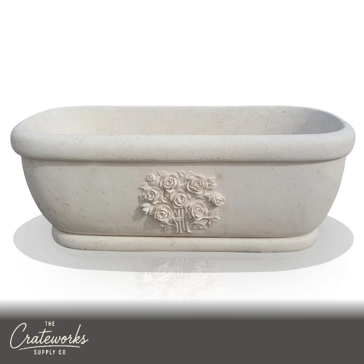 Beige Limestone bathtub
