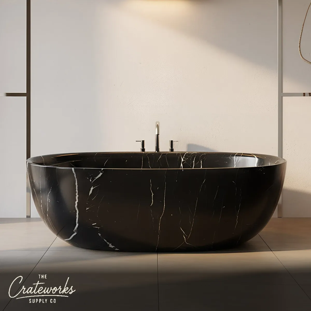 Luxury Marble bathtub customized with ergonomic built-in headrest for ultimate relaxation