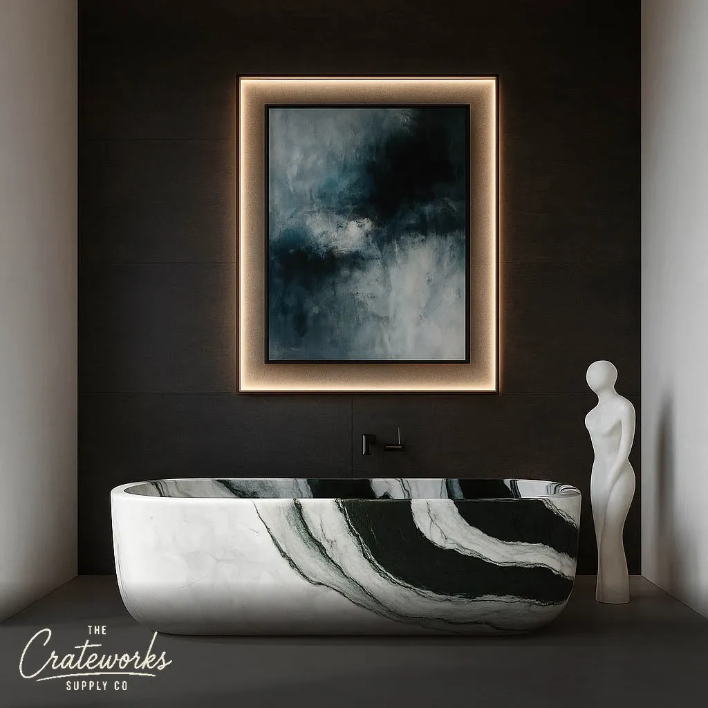 Marble Bathtub — Unique Designer Bathtub 70.87" Long