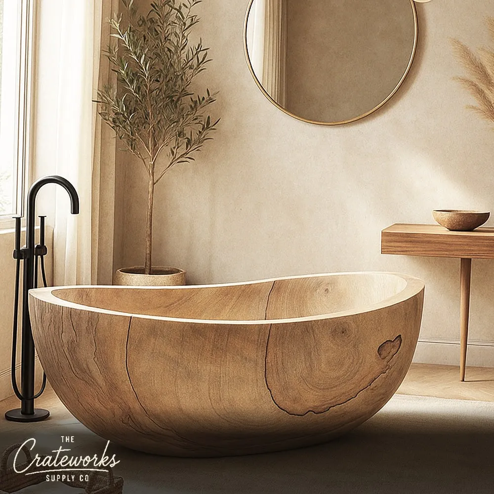 Stone bathtub- made of sandstone for outdoor backyard spa