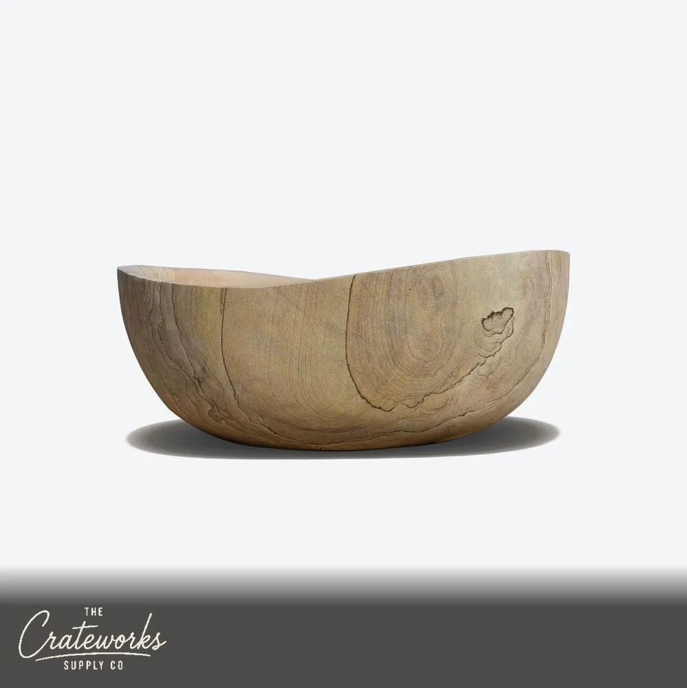 Natural stone bathtub papillon shape