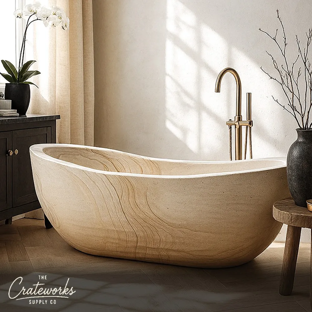 Natural stone tubs