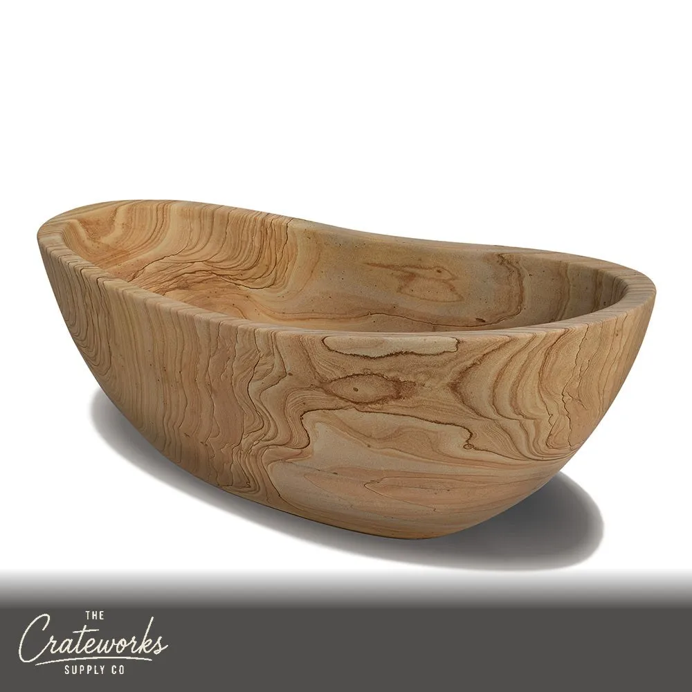 Stone bathtub-sandstone tub