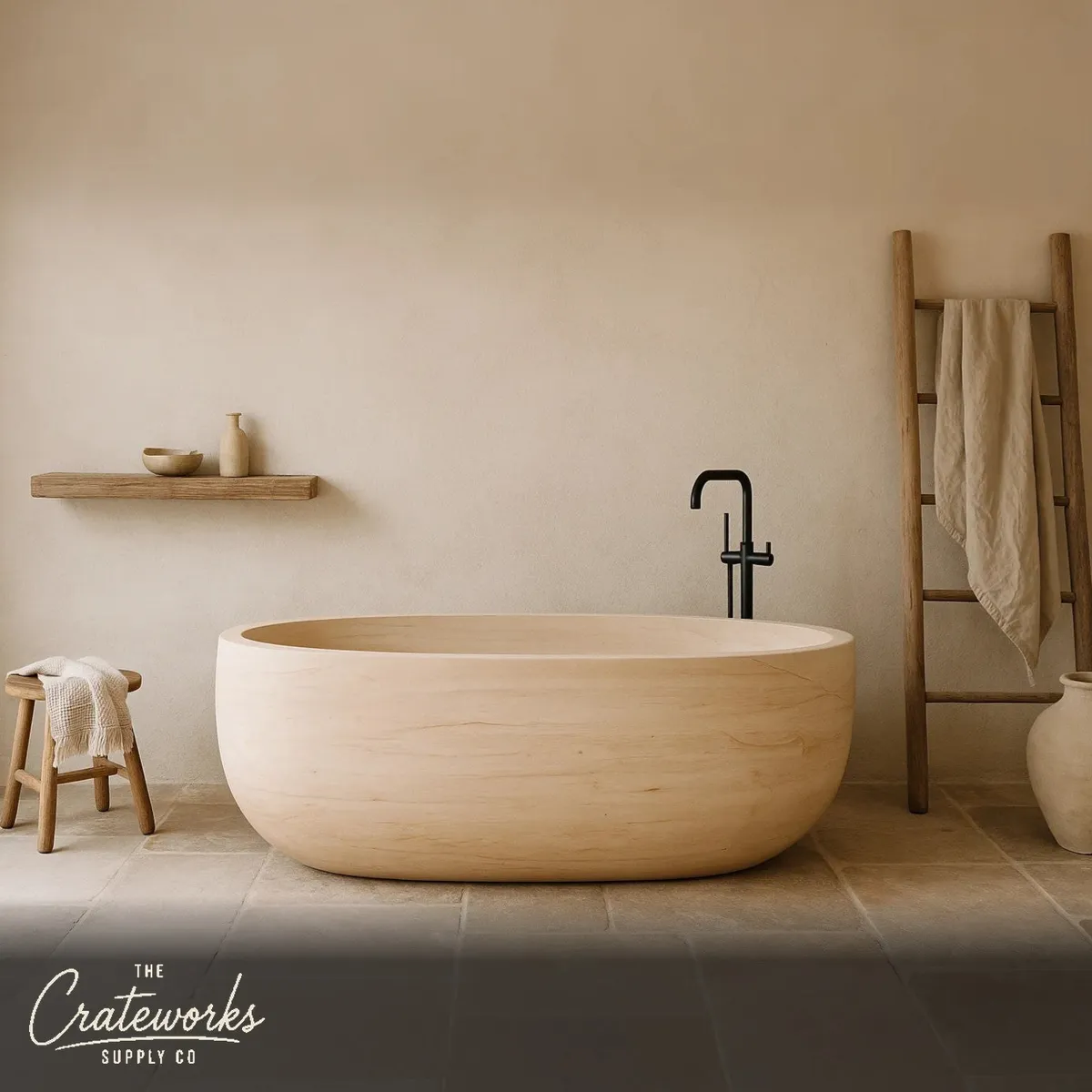 Unique Stone Tub Sandstone River Vein