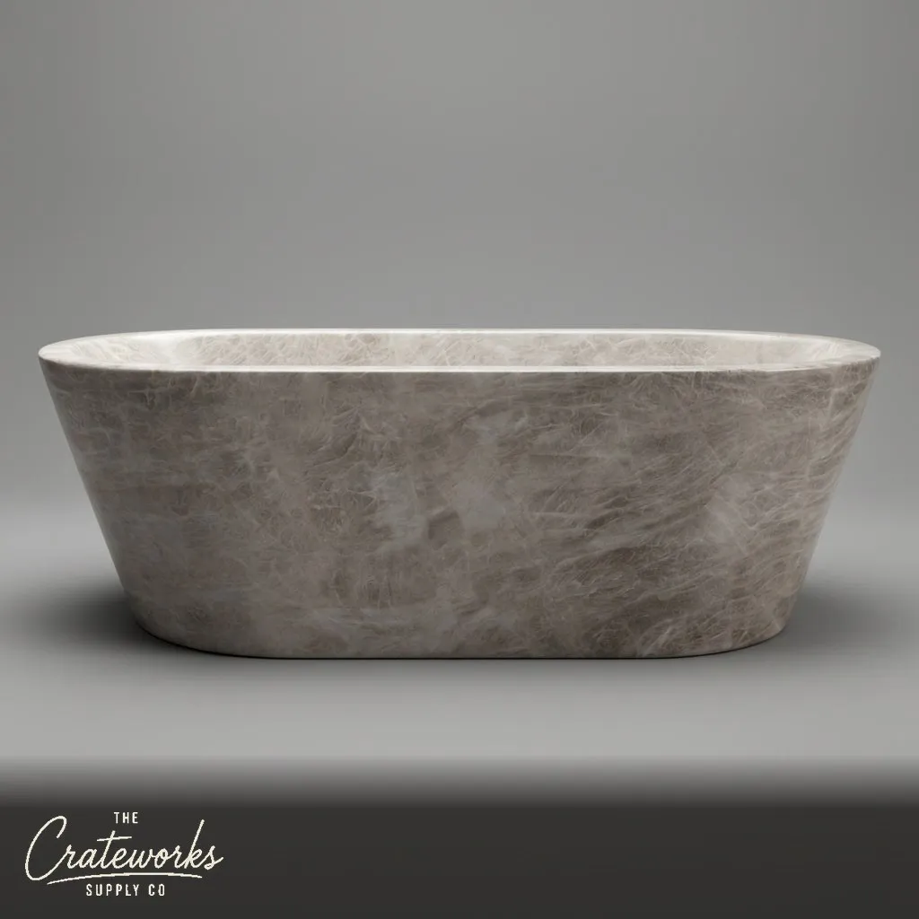 Exquisite Taj Mahal Polished Marble Bathtub
