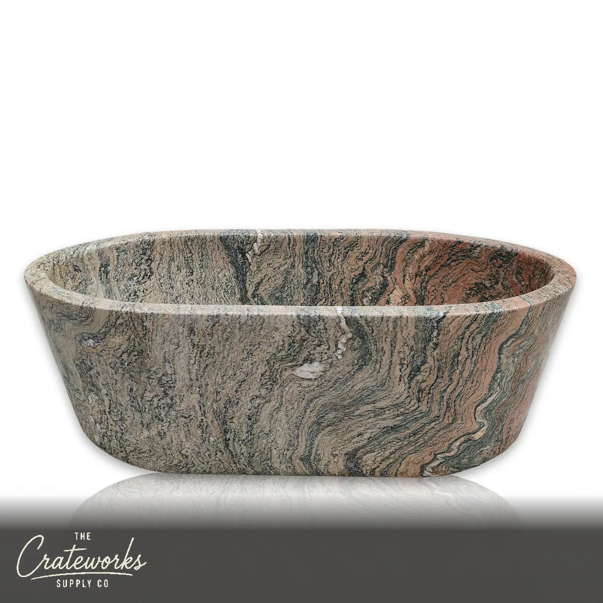 Stone Bathtub 72.83" Long