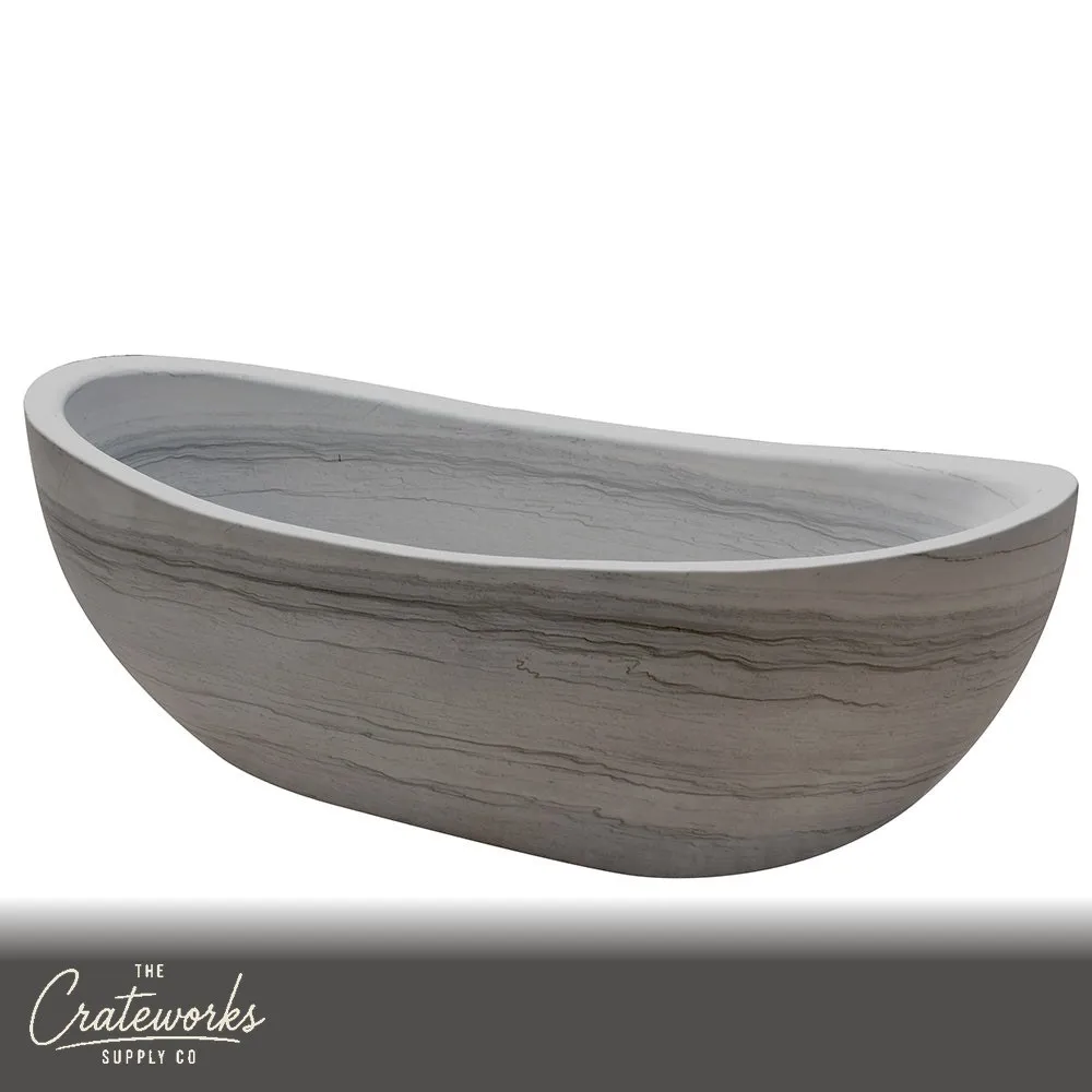 White Marble stone bathtub