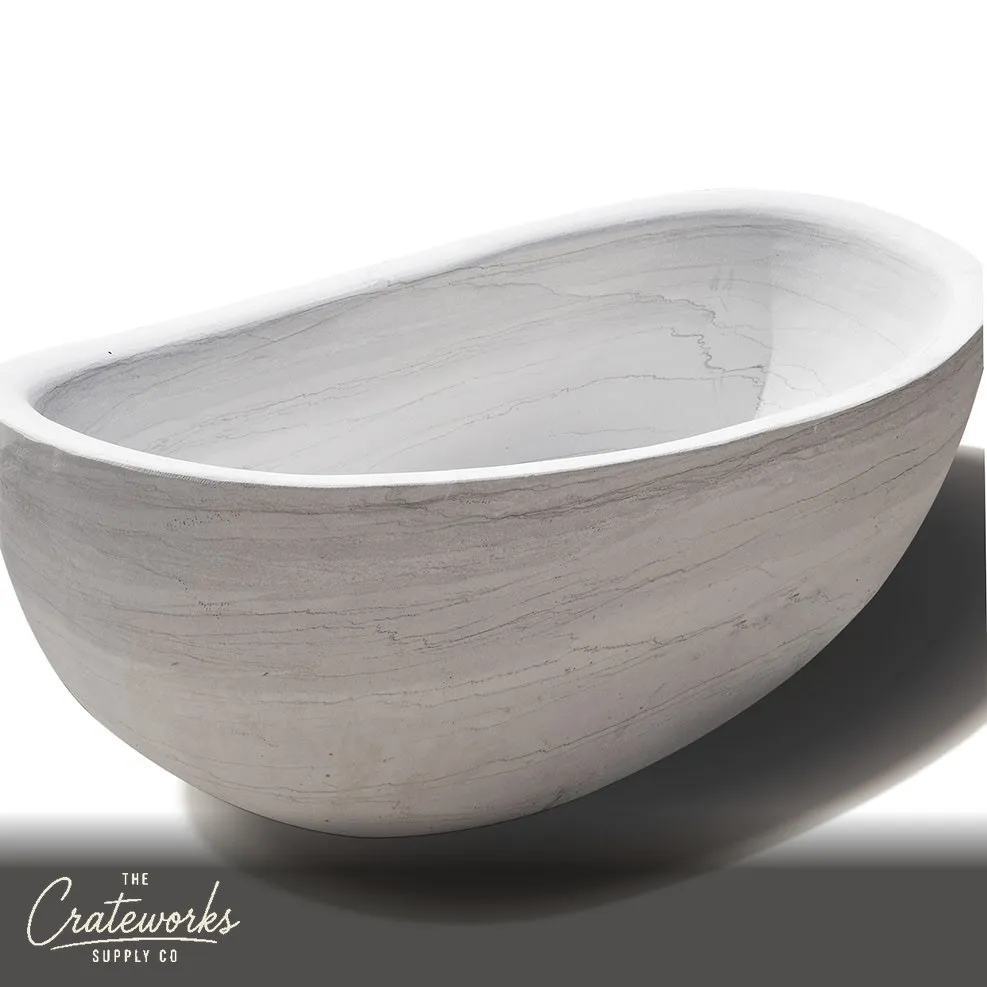 Stone bathtub White marble tub