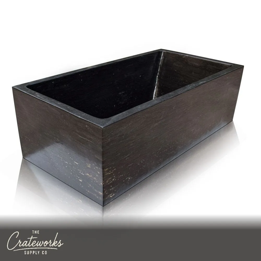 Granite bathtub customization with ergonomic built-in seat and headrest