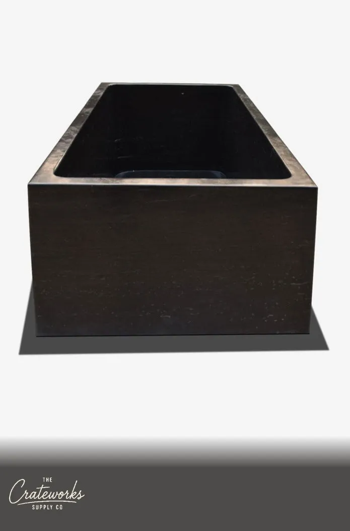 Stone bathtub Freestanding Rectangular bath, detail 1