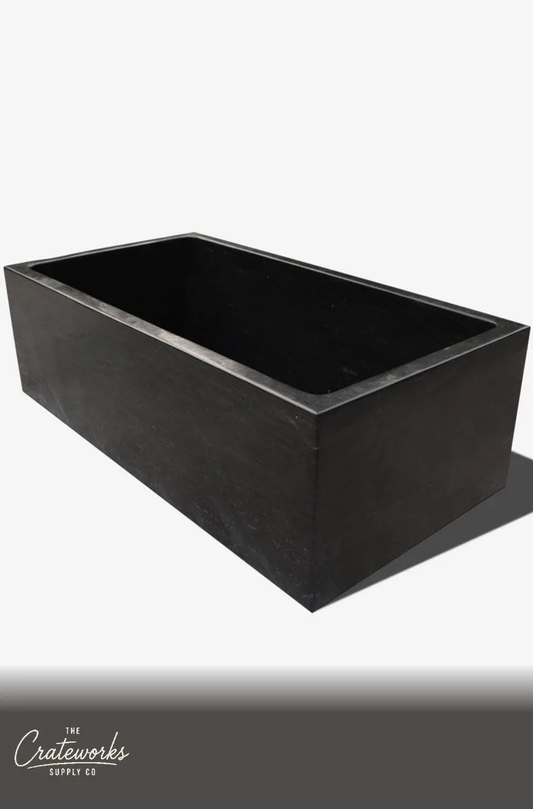 Stone bathtub Freestanding Rectangular bath, detail 2