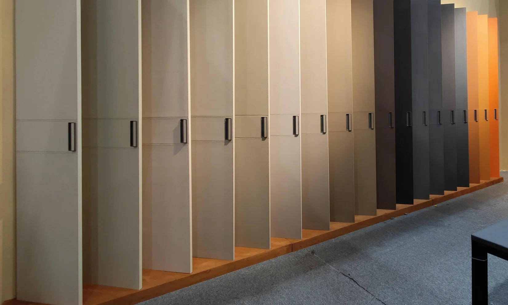 Six-Face Leather Cabinet Door