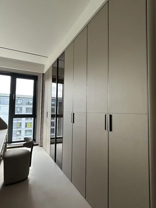Six-Face Leather Cabinet Door, in the room 2