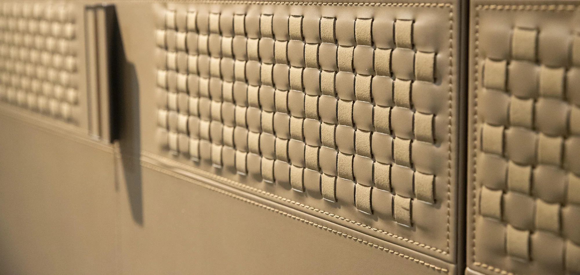 Woven Leather Door