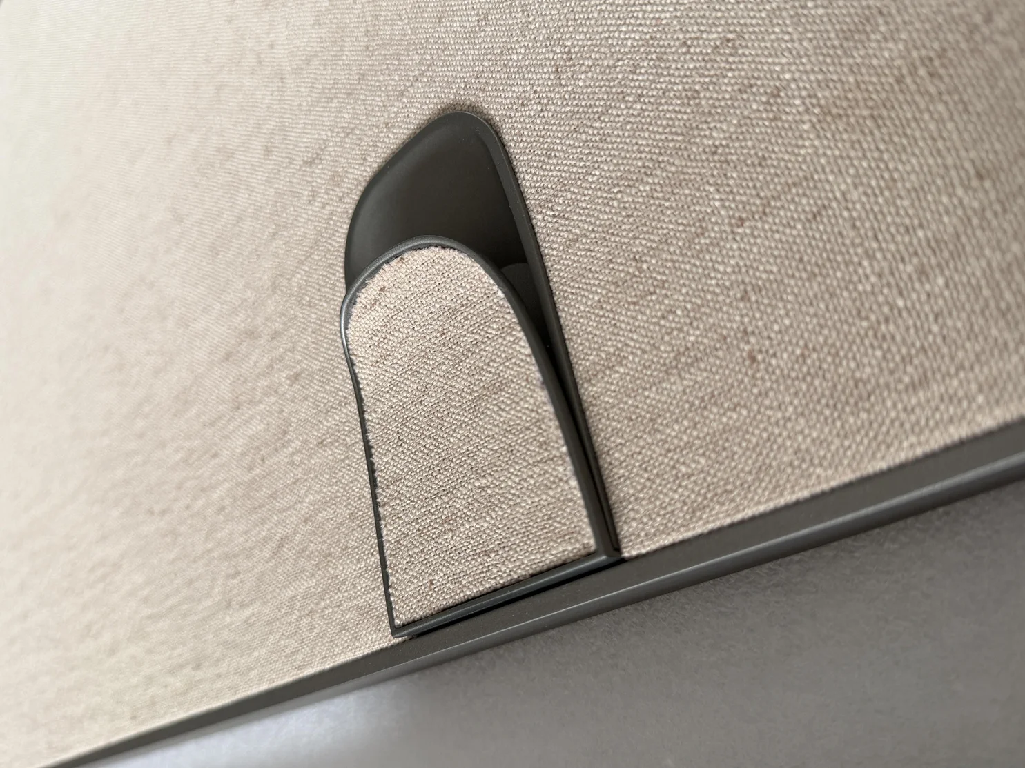 Linen-Faced Door, detail 1