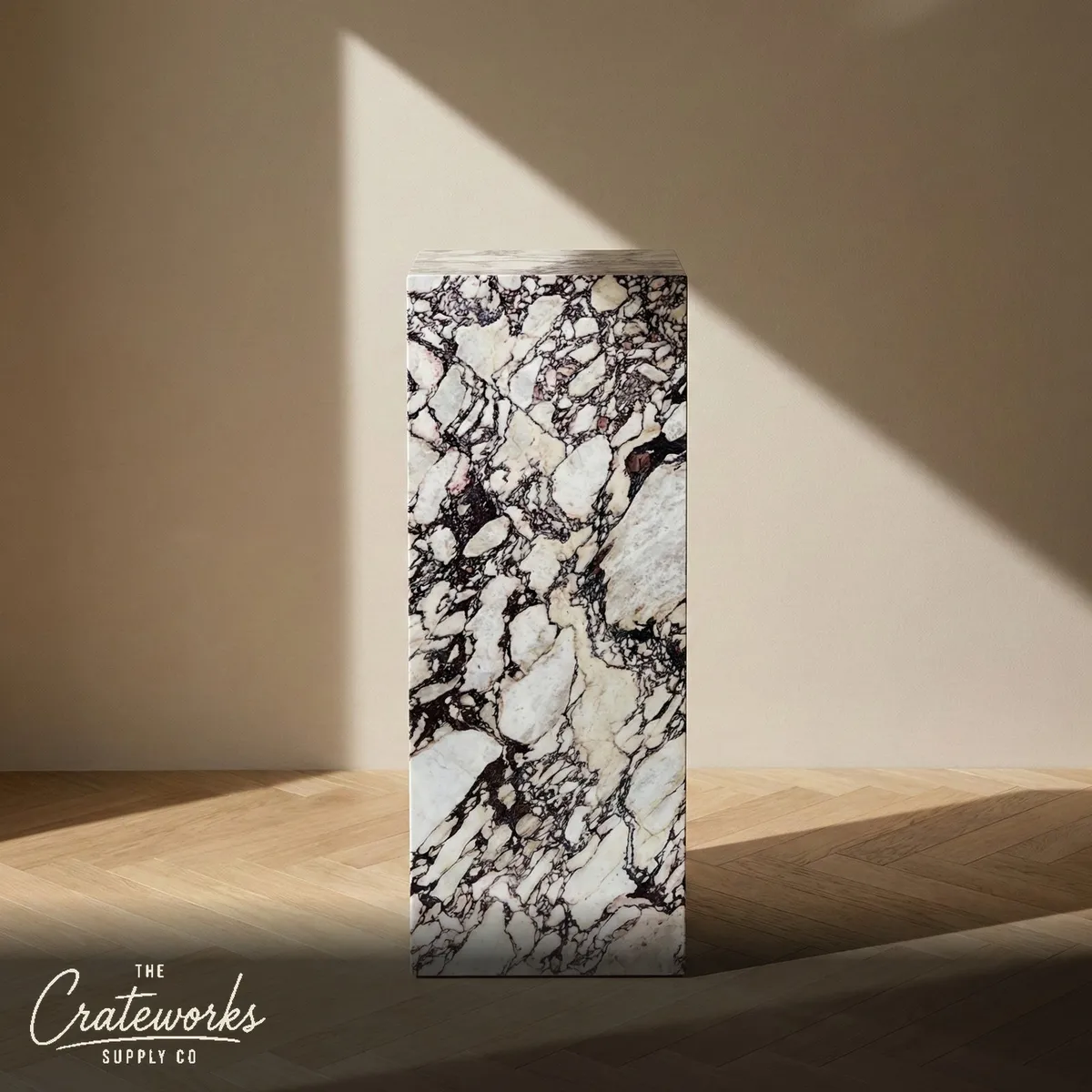 Calacatta Viola Marble Pedestal Stand