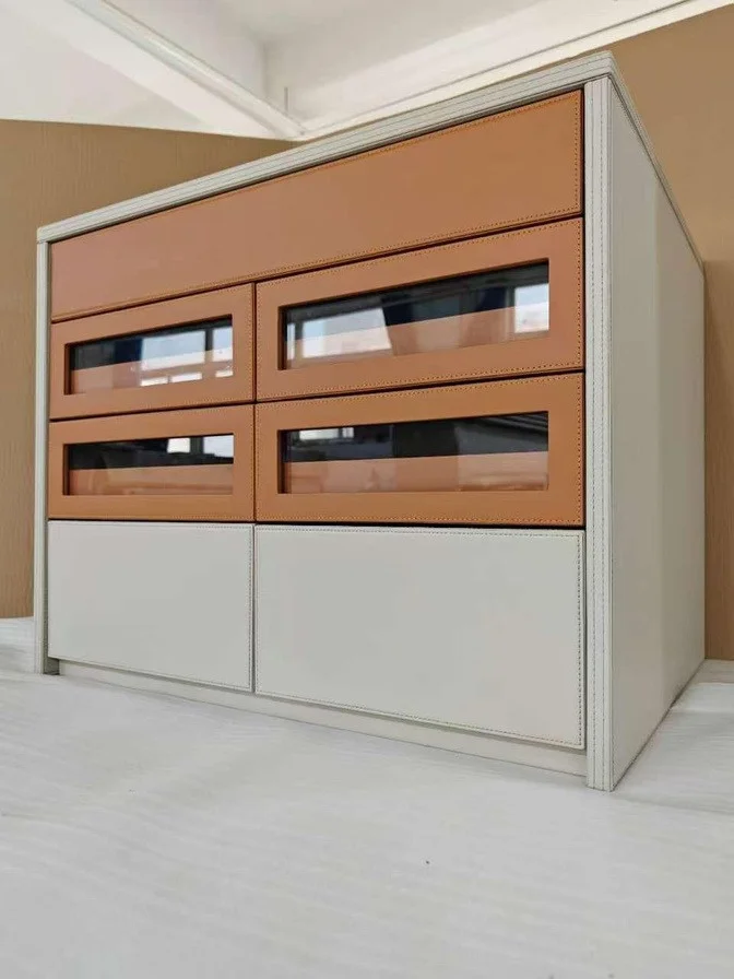 Two-Tone Glass-Window Island