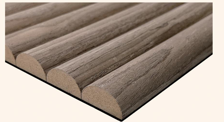 Flexible Curved Slat Panel, Veneer Finish