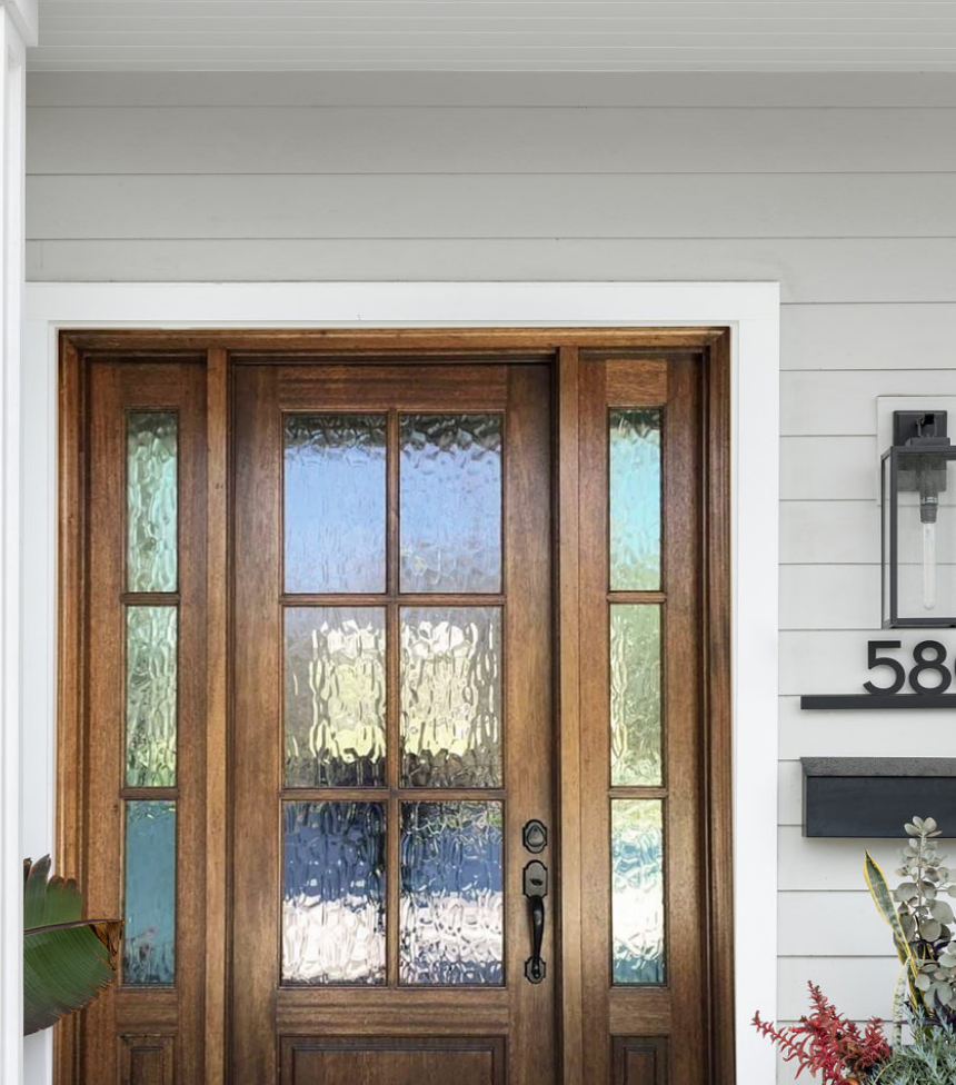 Traditional Glazed Double Entry Door