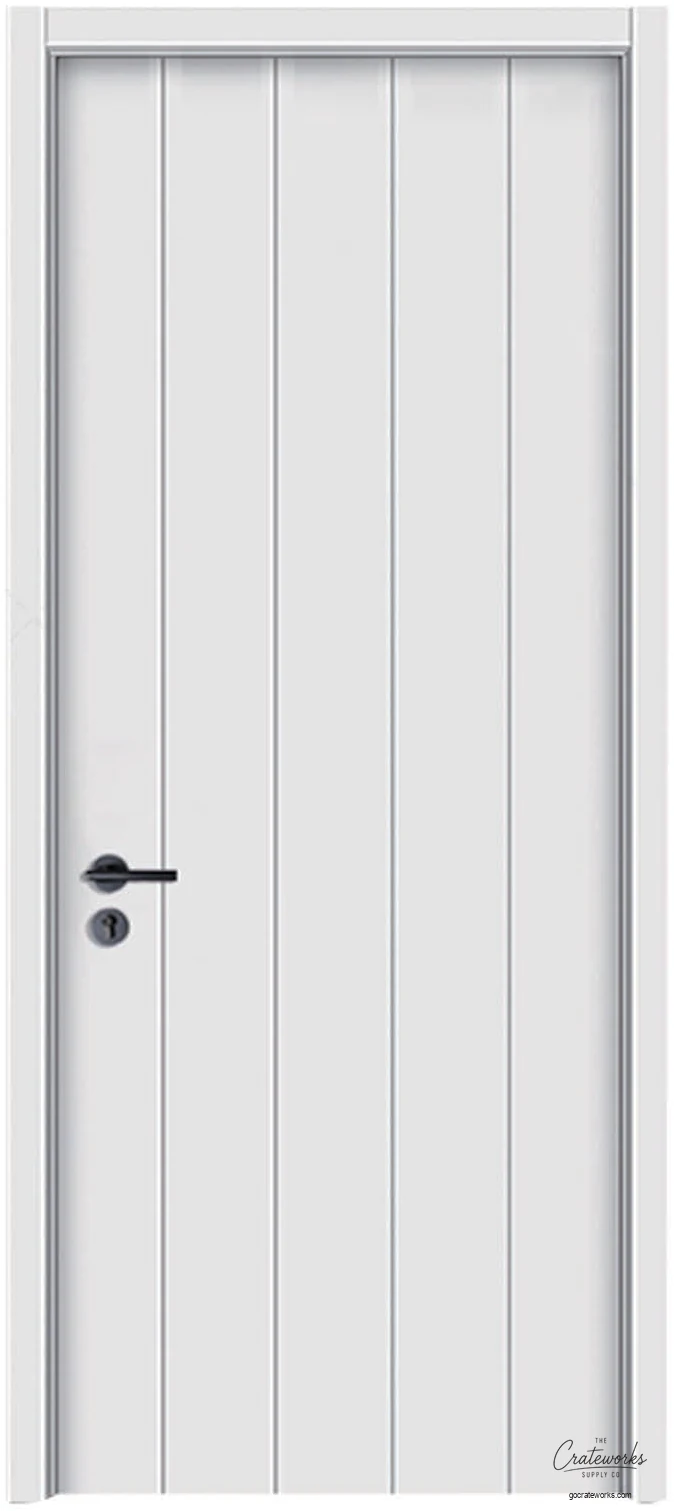 Vertical-Plank Flush Interior Door