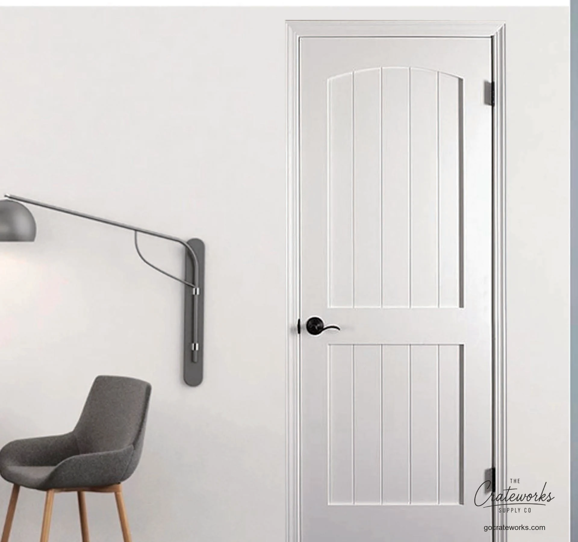 Cottage Arch-Top 2-Panel Interior Door