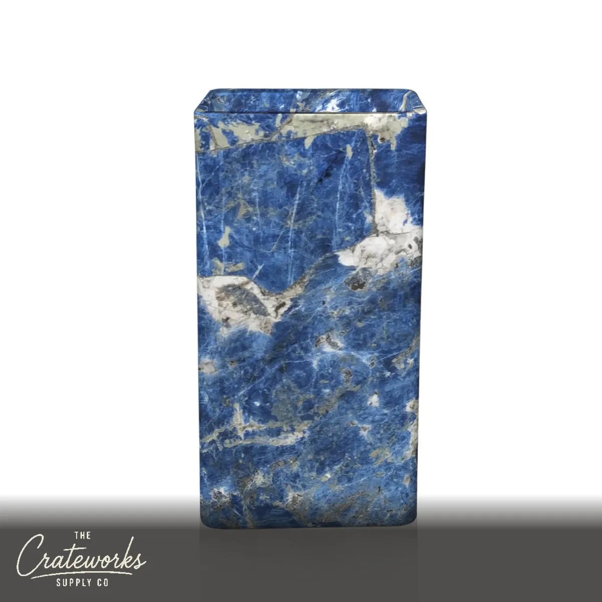 Blue Marble Pedestal Sink 33.46" Tall