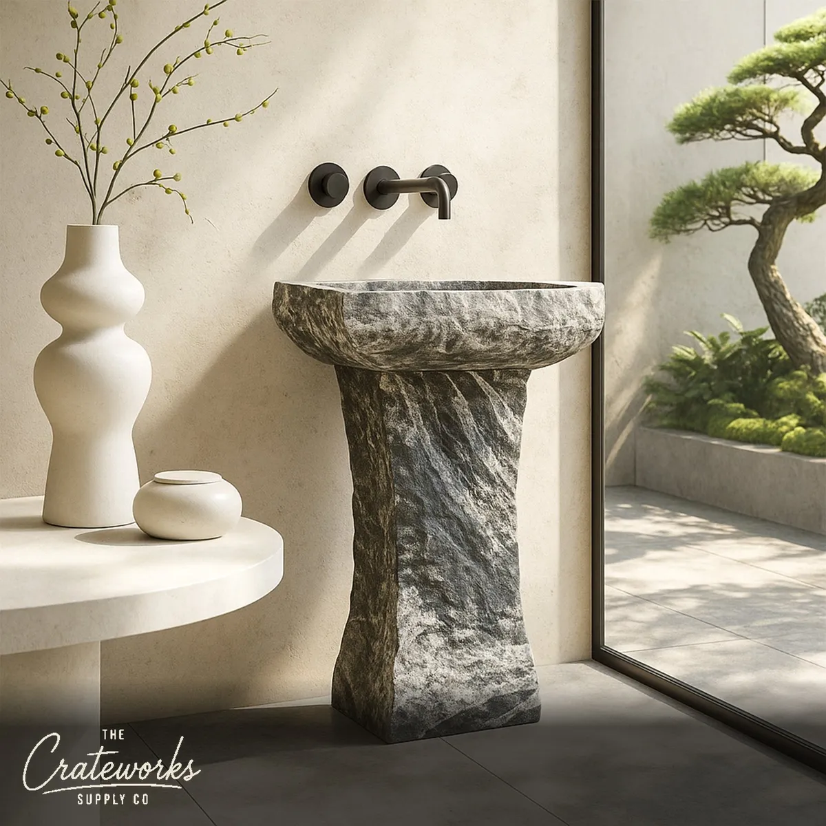 Dark Grey Freestanding Sink
