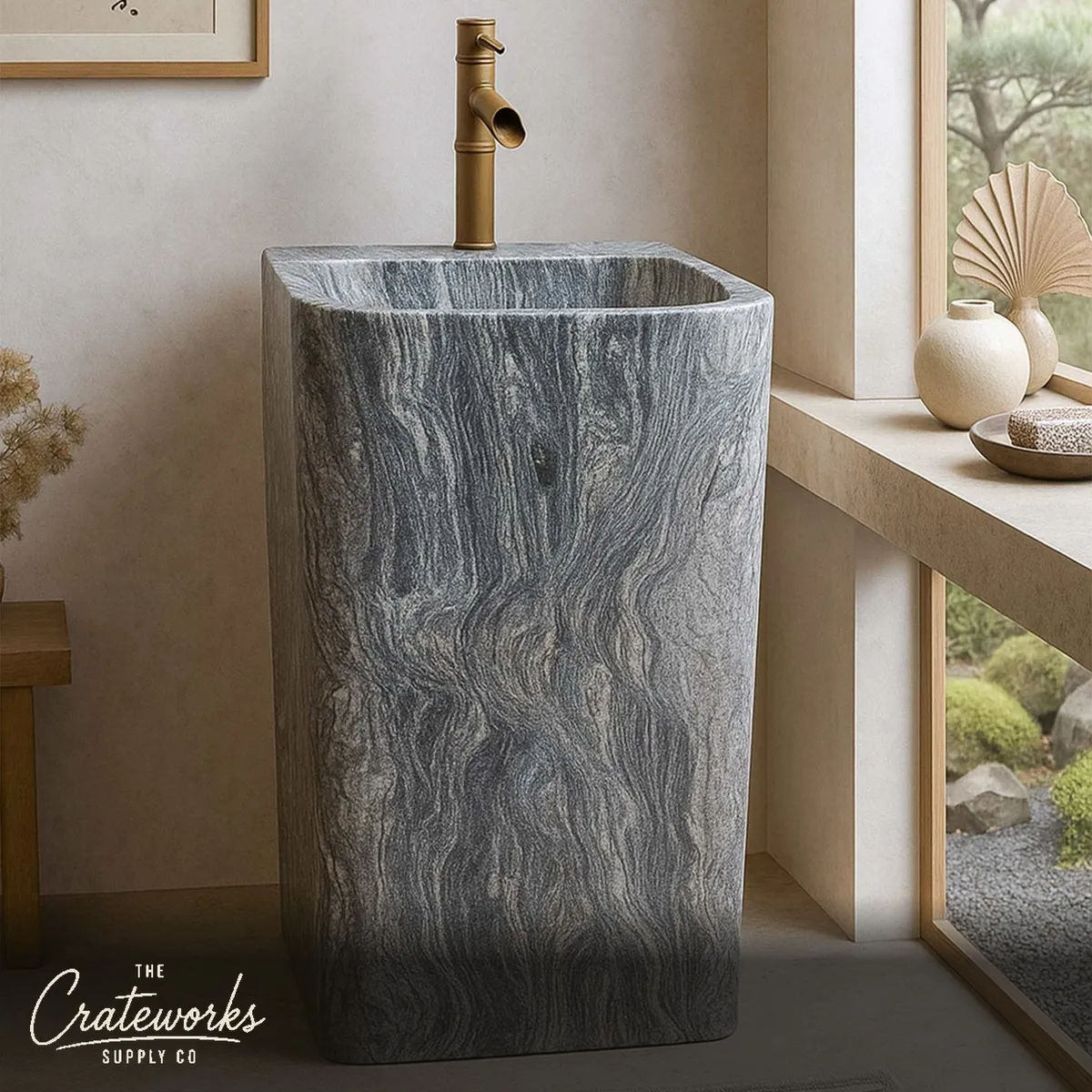 Dark Grey Stand Alone Sink