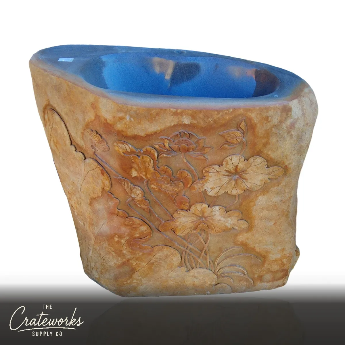Natural Stone Farmhouse Pedestal Sink