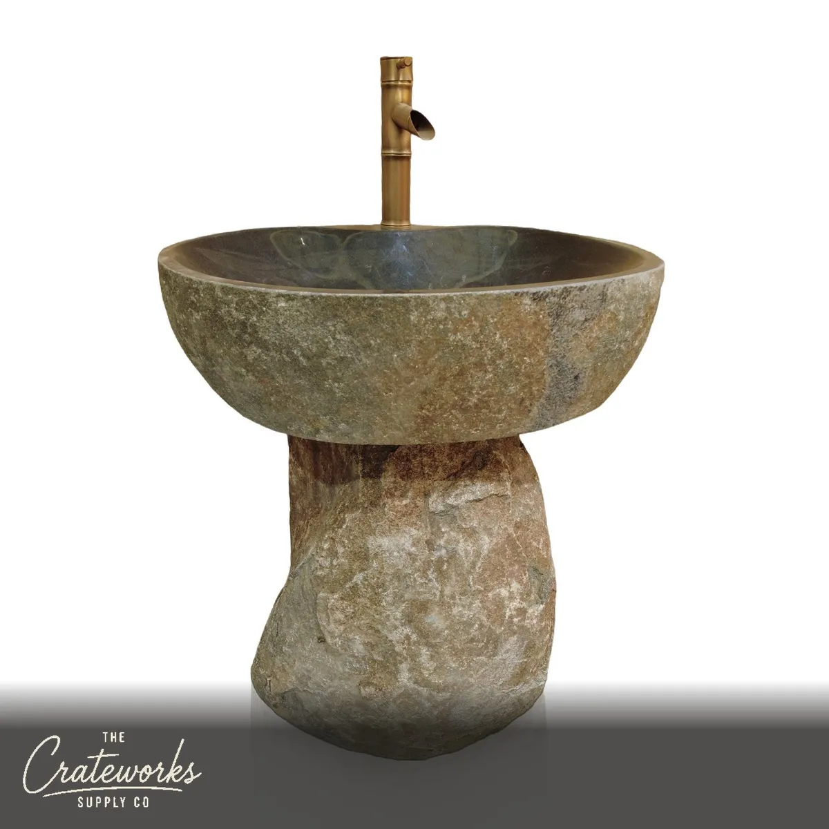 Natural Stone pedestal basin sink