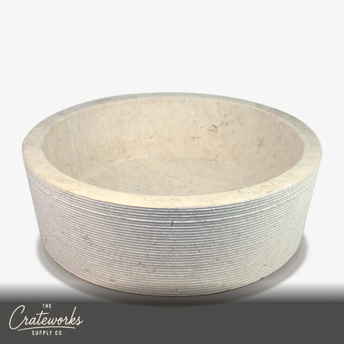 Stone Basin Round Beige