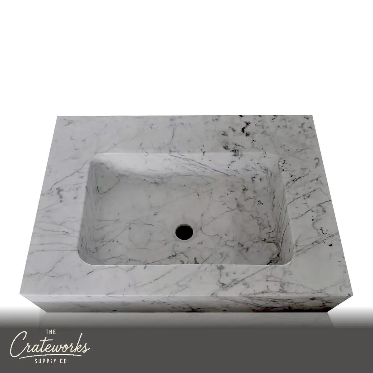 Square marble basins