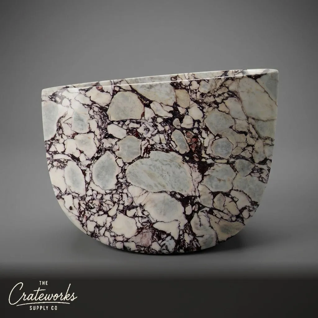 Luxury Calacatta Viola Marble Bathtub
