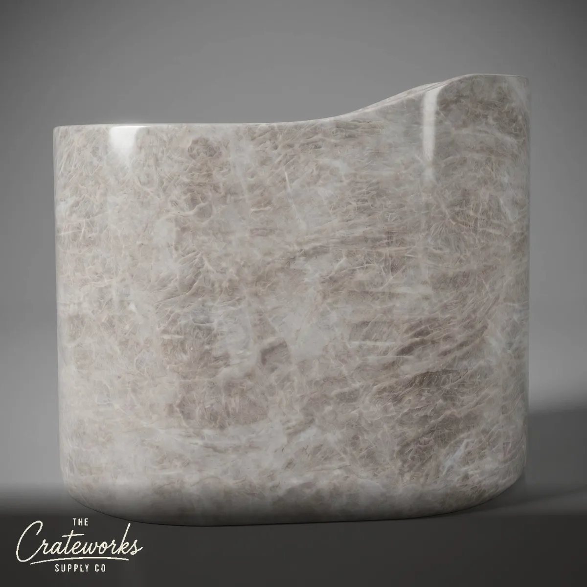 Taj Mahal Marble Soaking Tub — Honed Luxury Bathtub