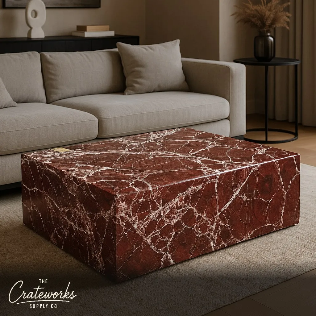 Marble Coffee Table RosoLepanto red marble