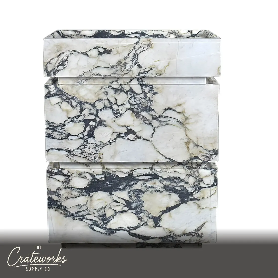 Calacatta Monet vanity unit 35.34" Tall