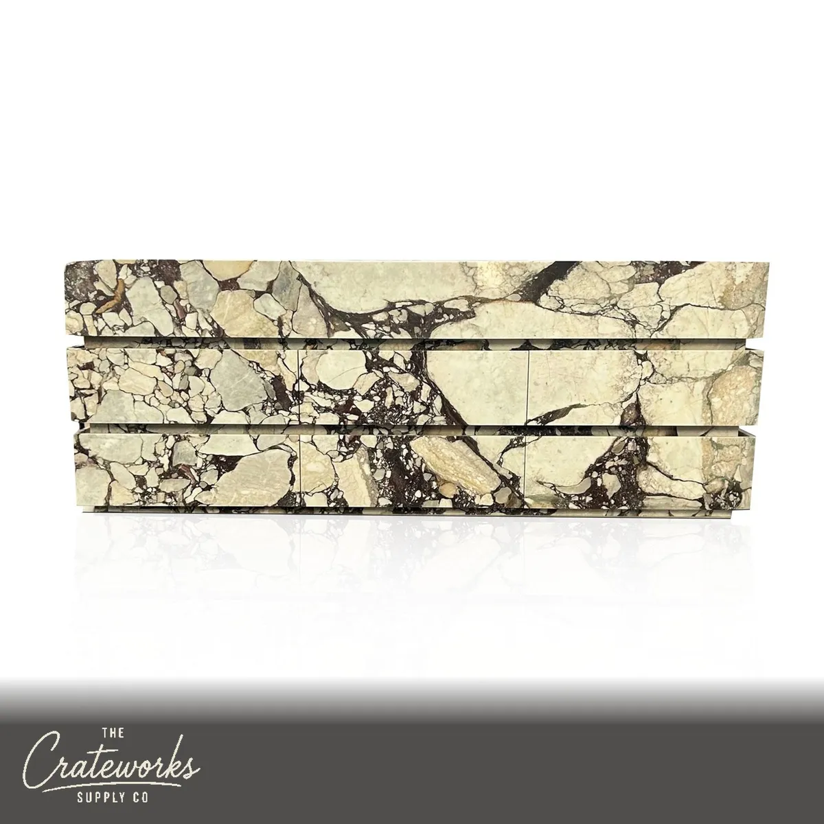 Italian Valgri White Marble Vanity Unit 33.46" Talll
