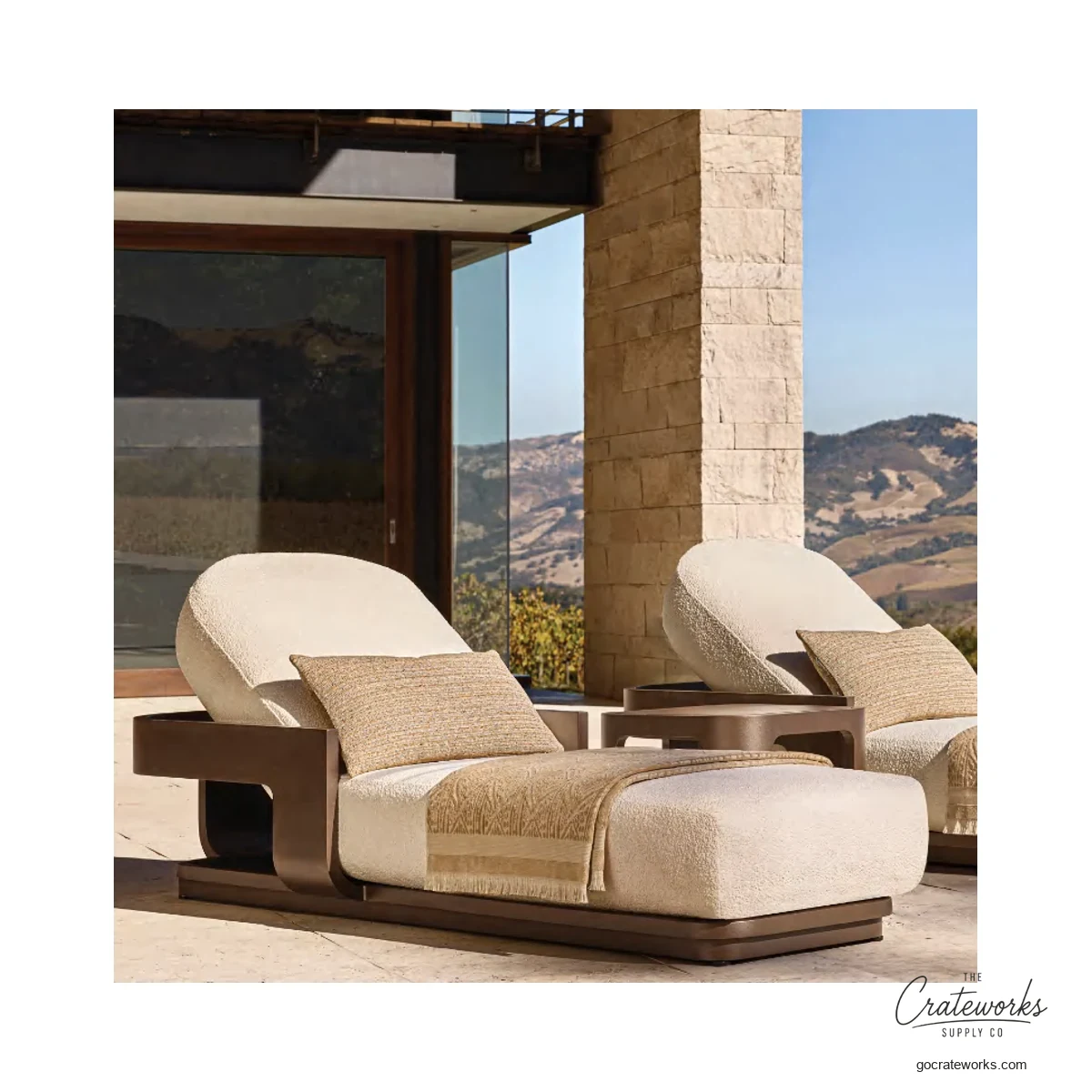 Sandbar Aluminum Outdoor Chaise Lounger No. 4